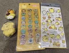 ポムポムプリン　シール、ガチャ　セット