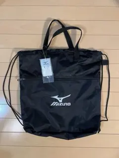 Mizuno ブラック トートバッグ 約50cm x 40cm