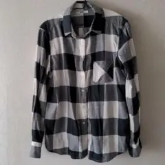 UNIQLO 長袖ブロックチェックシャツ L