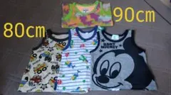 80㎝・90㎝★タンクトップ4枚セット