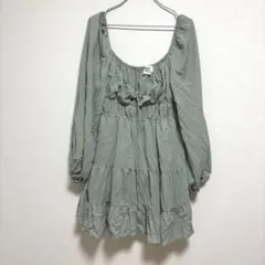 PRINCESS POLLY チュニック シフォン素材　シンプル　五分袖