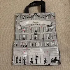 【ハロッズ】Harrods トートバッグ　白黒　シンプル