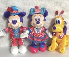 ミッキー・ミニー・プルート ぬいぐるみバッジ3体セット