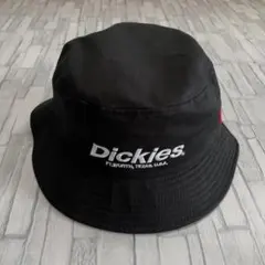【新品】Dickies 刺繍入り☆バケットハット　ブラックのサムネイル