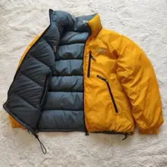 Bear USA ベアー　M　リバーシブル　ダウンジャケット　グレー　Y2K