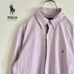 ◎RALPH LAUREN メンズ　長袖ボタンダウンシャツ　L D1X4