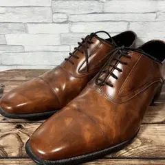 【25.0cm】REGAL ストレートチップ 内羽根 本革 ビジネスシューズ