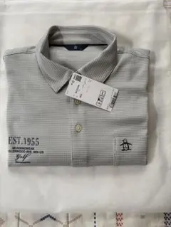 【新品】Munsingwear マンシング グレー チェック柄 ポロシャツ M