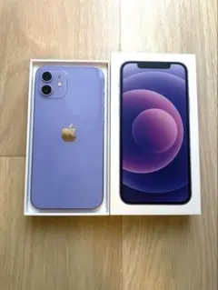 AppleiPhone12 パープル 本体 箱付き 128GB SIMロックなし
