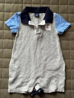 babyGap ポロロンパース 3-6ヶ月 グレー