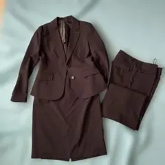 学生就活 黒スカート．パンツスーツ 3点セット