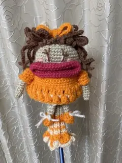 ❤️ゴルフクラブ ビッグマウスガール オレンジ ヘッドカバー❤️ハンドメイド