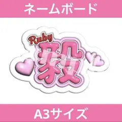 向山毅　ぷっくりネームボード(立体風な平面ネームボード)のサムネイル