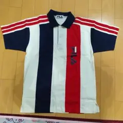 【ビンテージ】FILA ストライプ ポロシャツ Mサイズ