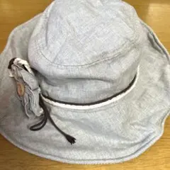 コサージュ付きバケットハット