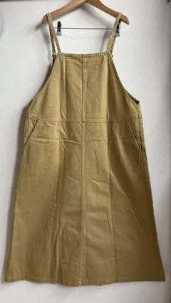 ベージュ ジャンパースカート サロペット