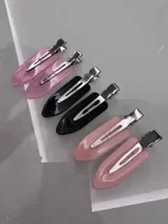 未使用ヘアクリップ ヘアピン6個セット3色
