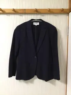 美品‼️ネイビー テーラードジャケット　HANAE MORI Deux