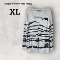 Simply Vera by Vera Wang【XL】柄カーディガン綿100%