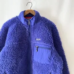 00s パタゴニア レトロ パイル カーディガン M ブルー ビンテージ