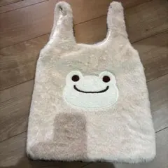 かえるのピクルス　ボアフェイス　ファーマルシェバッグ　トートバッグ　アイボリー