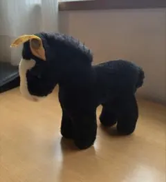 シュタイフ Steiff 馬 ぬいぐるみ ポニー 黒