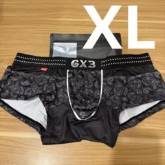GX3 ボクサーパンツ ブラック ペイズリー風 XLサイズ A