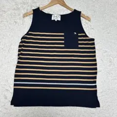 美品 アーノルドパーマー　ノースリーブ ポケットシャツ ボーダー サイズ3