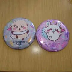 ちいかわパーク　トレーディングプログラム缶バッジ　モモンガ　ラッコ