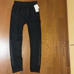 ラインストーン付き ブラック レギンス