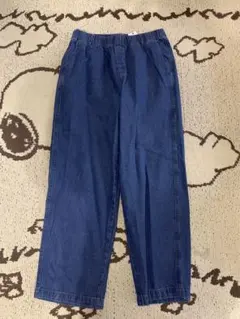 デニム　ジーンズ　ワイドストレートデニムパンツ