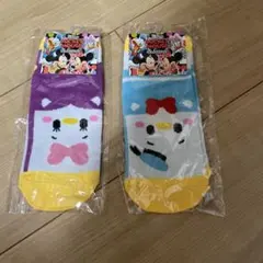 ディズニー ドナルドダック デイジー　ソックス 2足セット