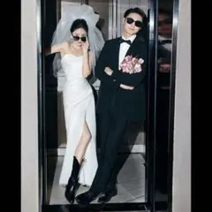 スリット入りマーメイドドレス/ウェディングドレス