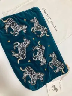 再入荷】Elizabeth Scarlett トラ刺繍ポーチ ミニ - メルカリ