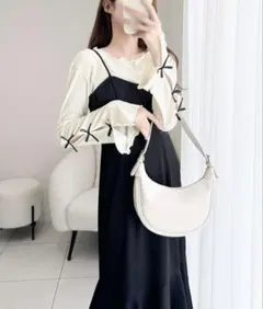 mily bilet⭐︎袖リボンスラブシアージャガードプルオーバー