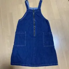 GU ジーユー キッズ ジャンパースカート デニム ワンピース 120