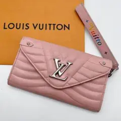 ルイヴィトン ニューウェーブ ロングウォレット 長財布　ピンク　レディース