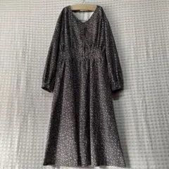 ehka sopo コーデュロイ 小花柄 ワンピース