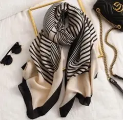 ストール スカーフ 大判 ショール 秋冬 マフラー 韓国 ストライプ ひざ掛け