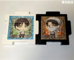 進撃の巨人　ミニパズル　お掃除エレン　お掃除リヴァイ