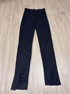 ZARA リブフレアパンツ スリット入り カジュアルパンツ