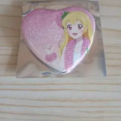 劇場版アイカツスターズ！　虹野ゆめ　ハート型ホログラム缶バッジ　映画 劇場版アイカツスターズ！ 虹野ゆめ ハート型ホログラム缶バッジ 映画