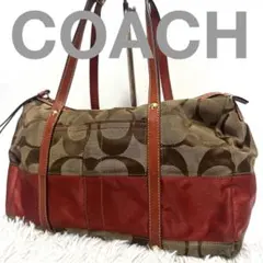 COACH コーチ ボストンバック シグネチャー F11102
