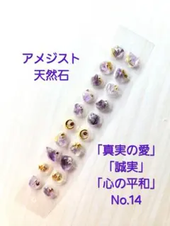 耳つぼジュエリー20粒　アメジスト【まとめ割あり】 No.14