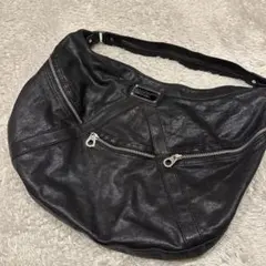 マークジェイコブス　ワンショルダー　ワンショル　レザー　ブラック　黒　y2k