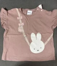 Dick Bruna ミッフィー 半袖Tシャツ くすみピンクのサムネイル