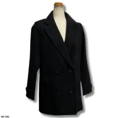 EGOISTエゴイスト　ピーコートダブルブレストフロントボタン　黒