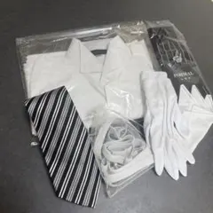 婚礼親族フォーマルシャツ7点セット、ウィングカラーLサイズ