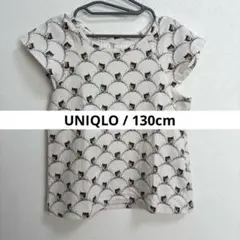 【UNIQLO】《美品》PAUL&JOEコラボ　ヌネットTシャツ　ベージュ130