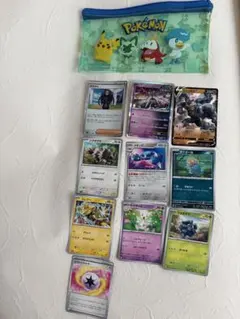 オモダカ、カイリキーV他ポケモンカード まとめ売り 10枚セット　ポーチ付き